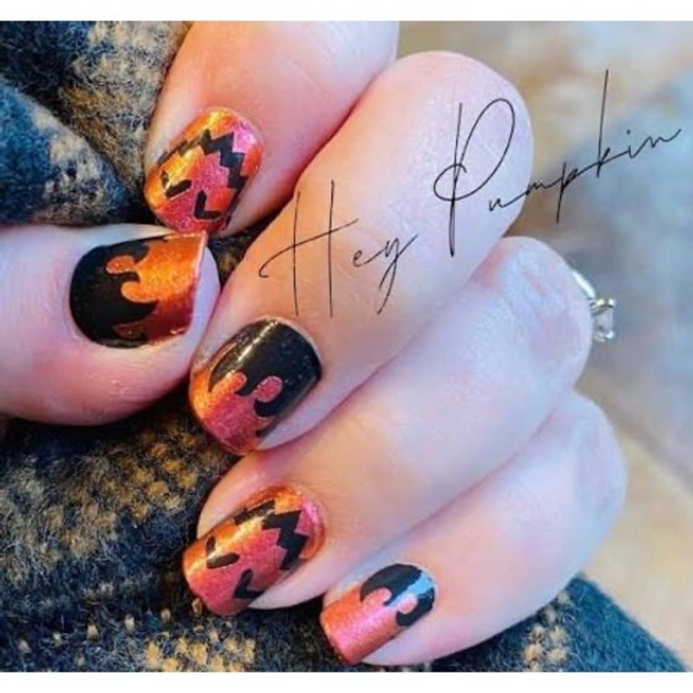 Color Street Hey Pumpkin Halloween Nail Polish Strips FDS580